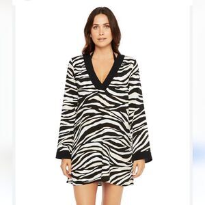 La Blanca Bell Sleeve Multicolor Cover Up Size Small
